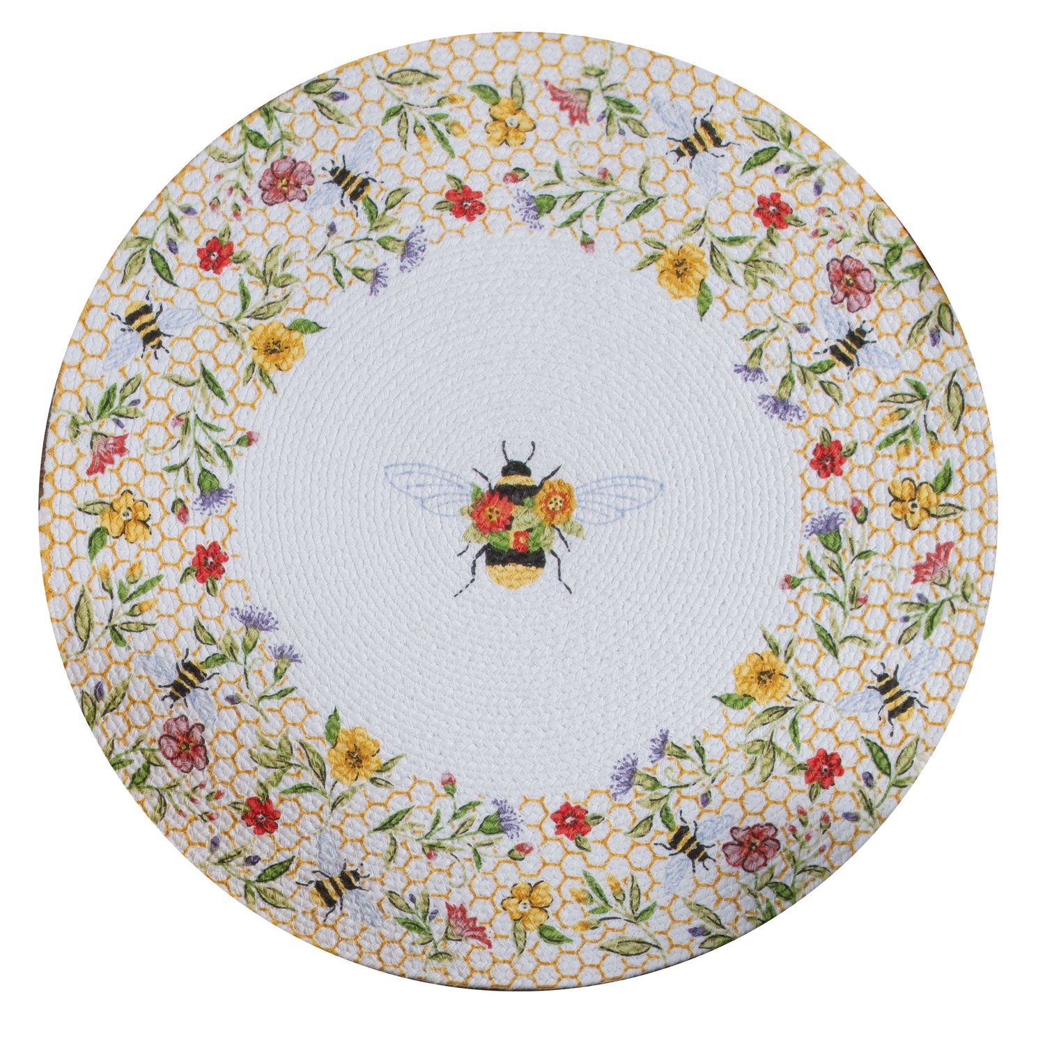 KD Placemats Bee Floral Braided