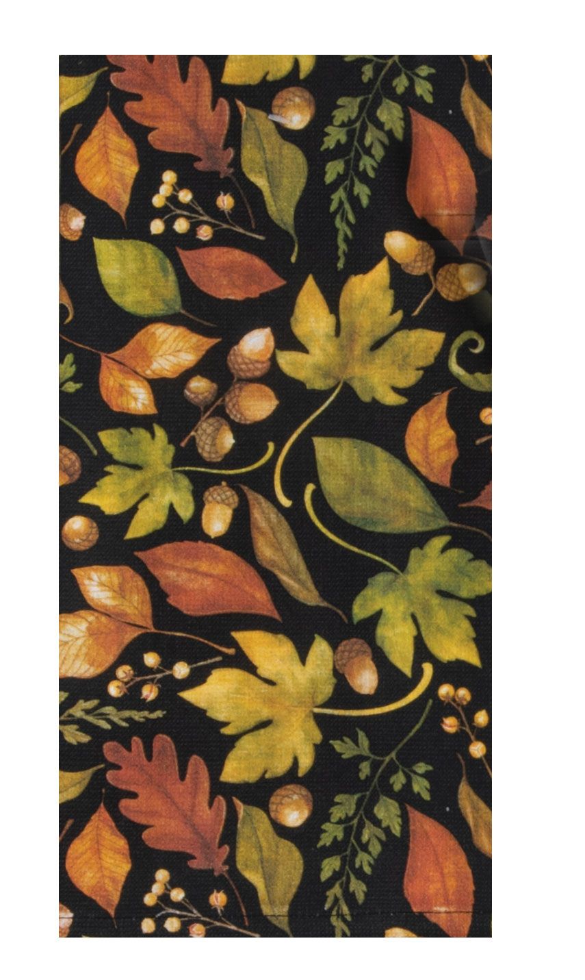 1110 Towel Leaves & Acorns Dual Purpose 
