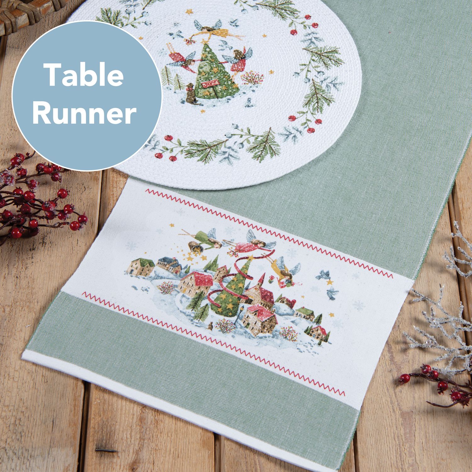 1110 Table Runner Magical Winterland