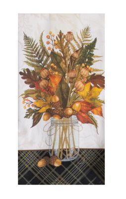 1110 Towel Mason Jar Bouquet Dual Purpose 