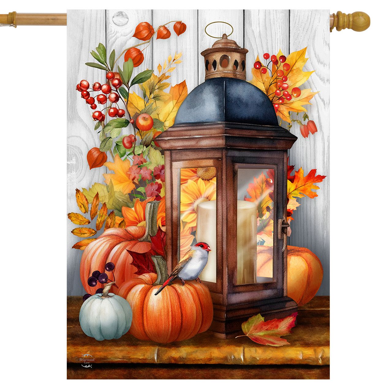 Autumn Lantern House Flag 1023