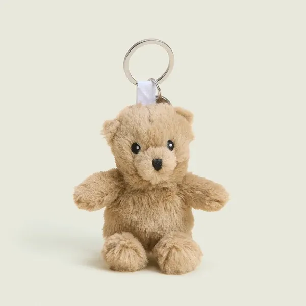 Brown Curly Bear Keyring 1202