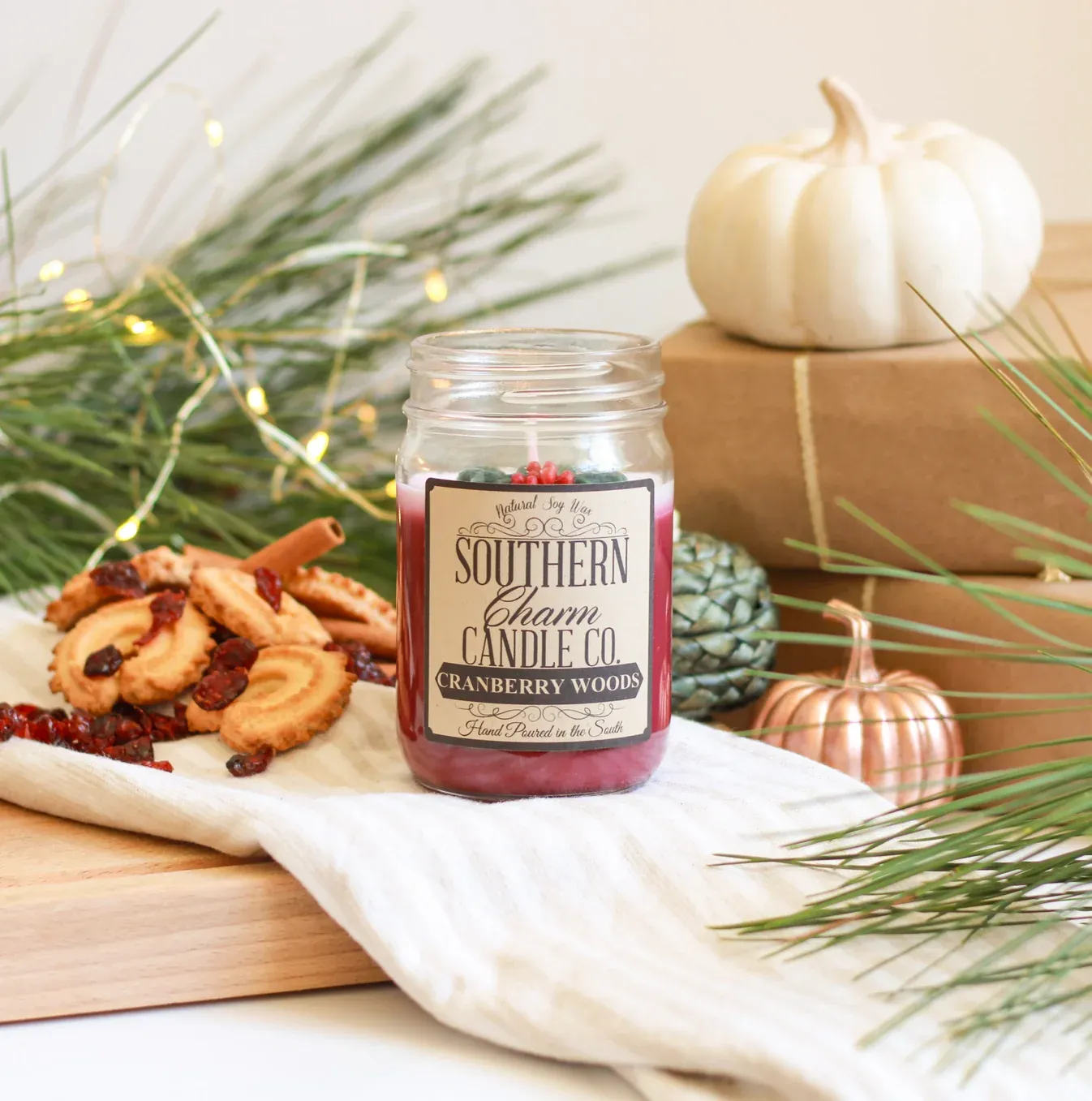12oz WS Cranberry Woods Candle 1176