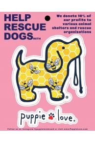 Honey Bee Pup Decal 1123 Honey Bee Pup Decal 1123