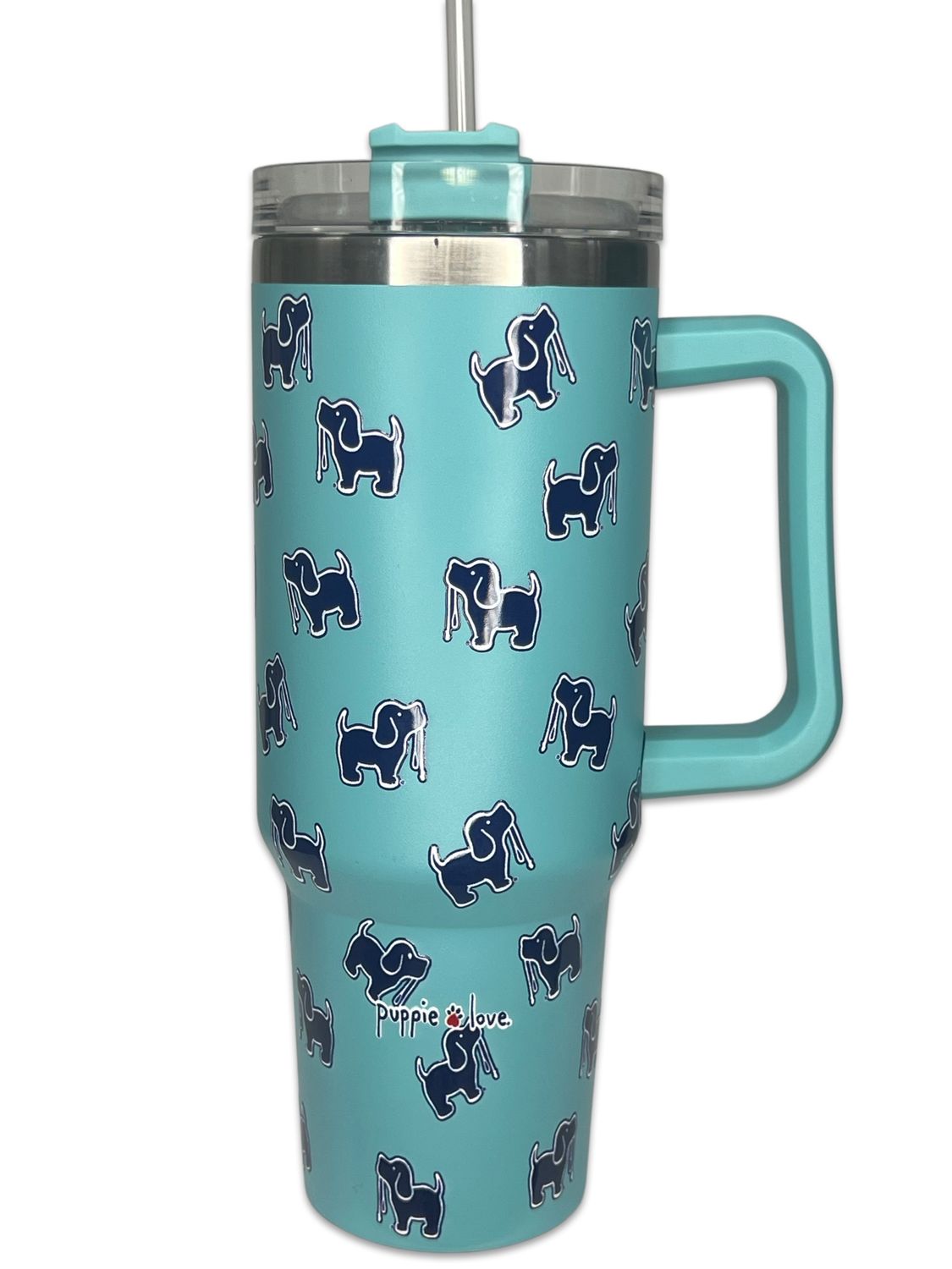 40oz Stainless Steel Celadon Puppie Love Tumbler 1123 40oz Stainless Steel Celadon Puppie Love Tumbler 1123