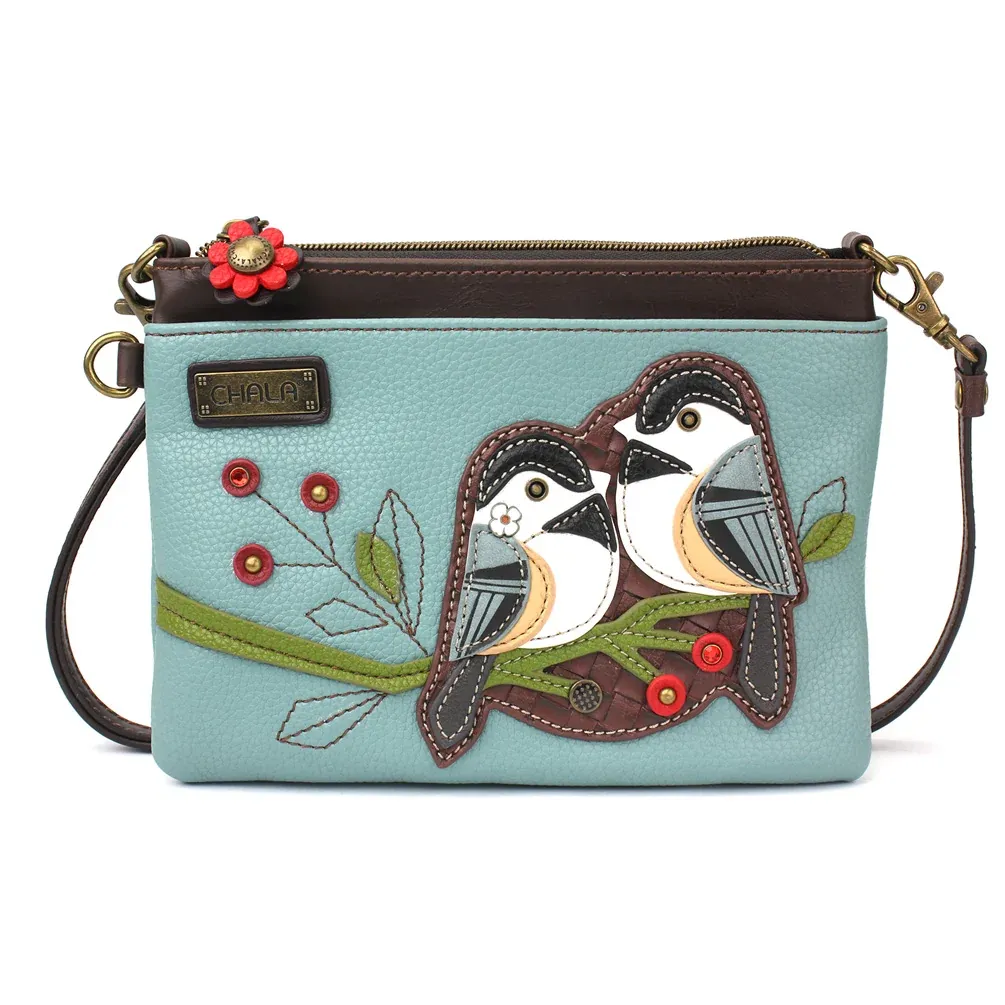 Blue Chickadee MiniCrossbody 1035