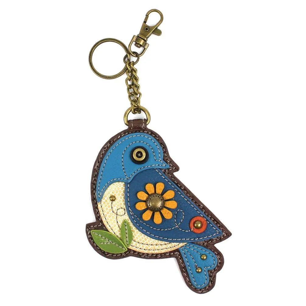 Blue Bird Coin Purse/Key Fob 1035