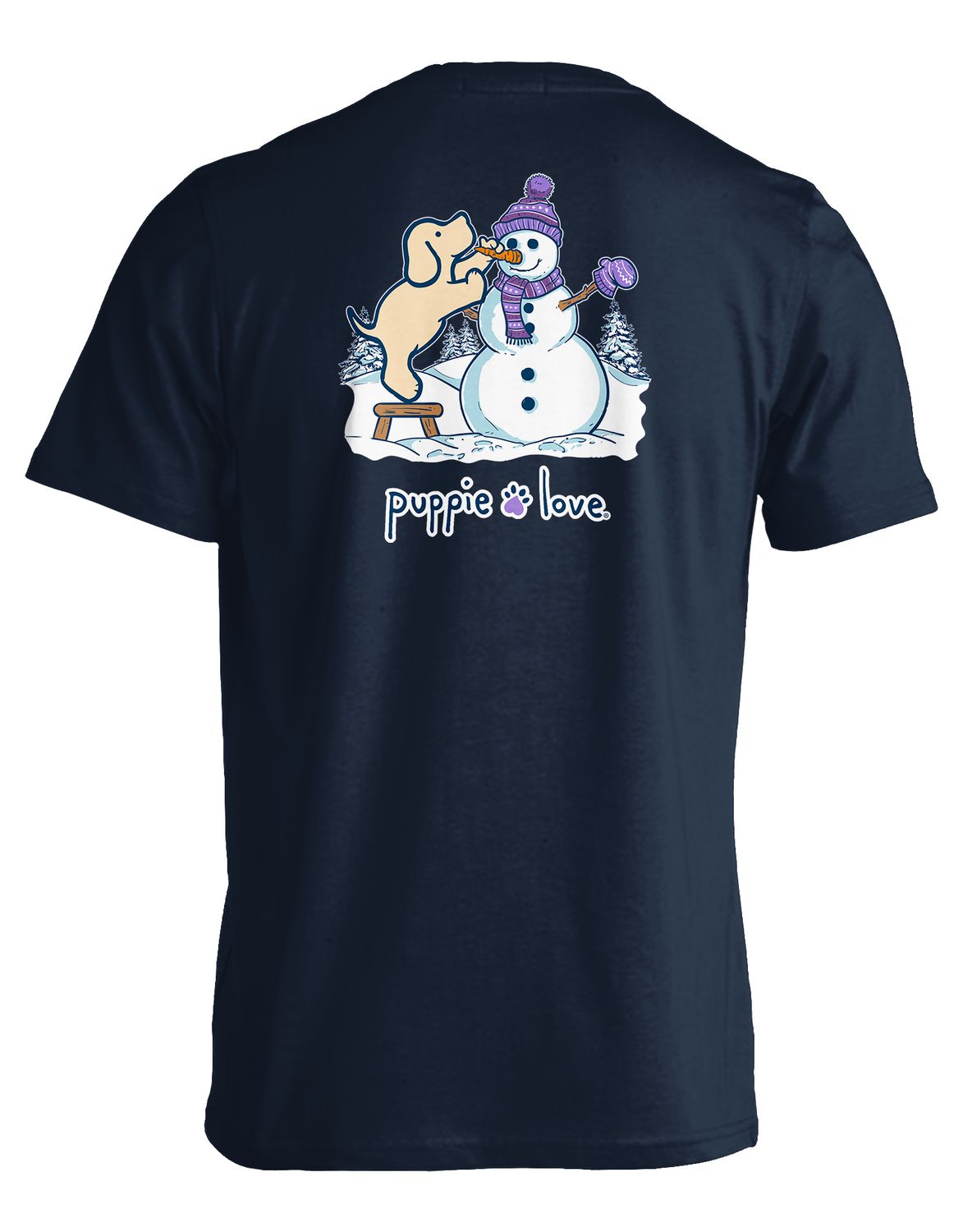 Snowman Pup Tee 1123 Snowman Pup Tee 1123