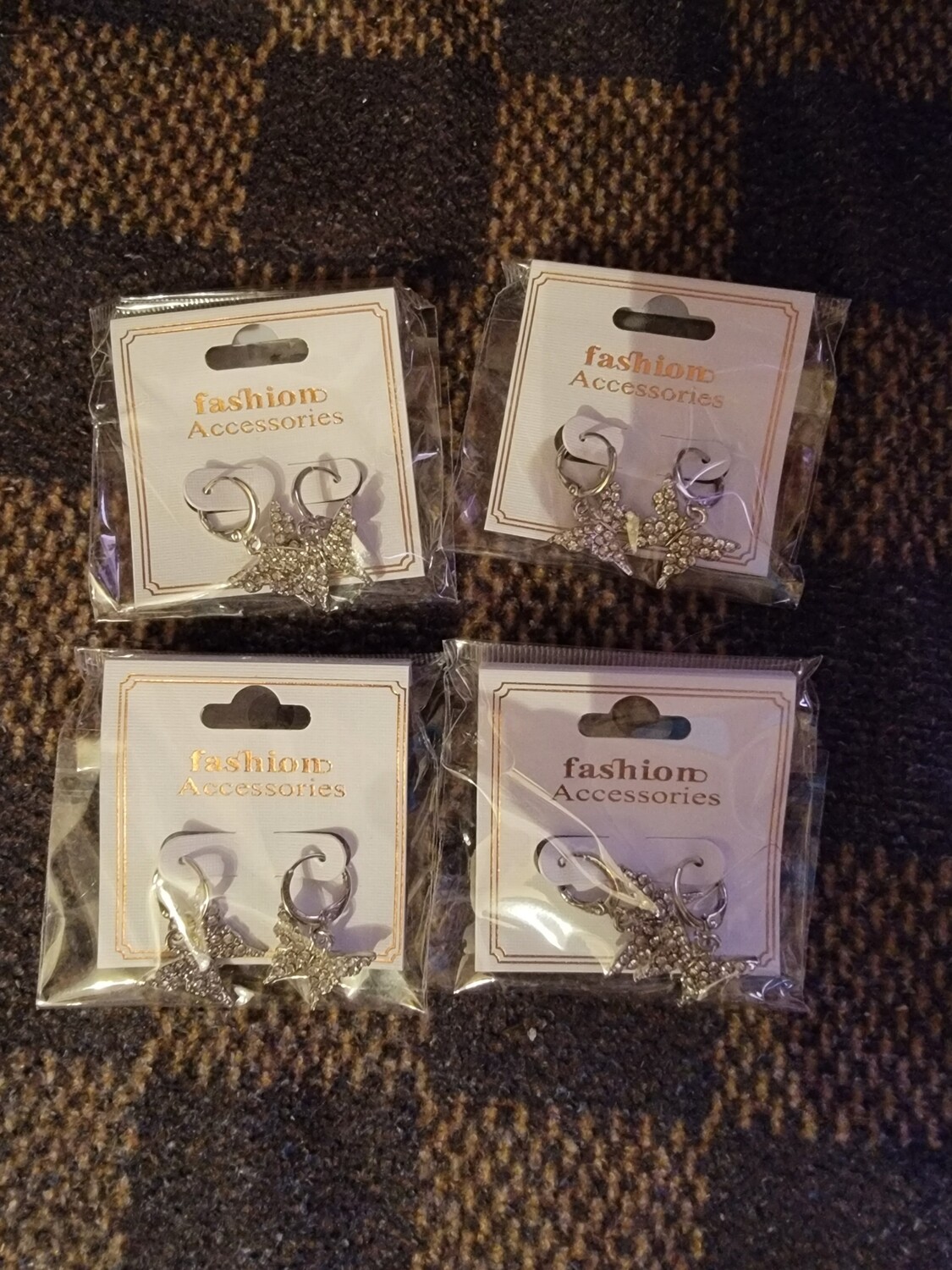 Butterfly earring silver