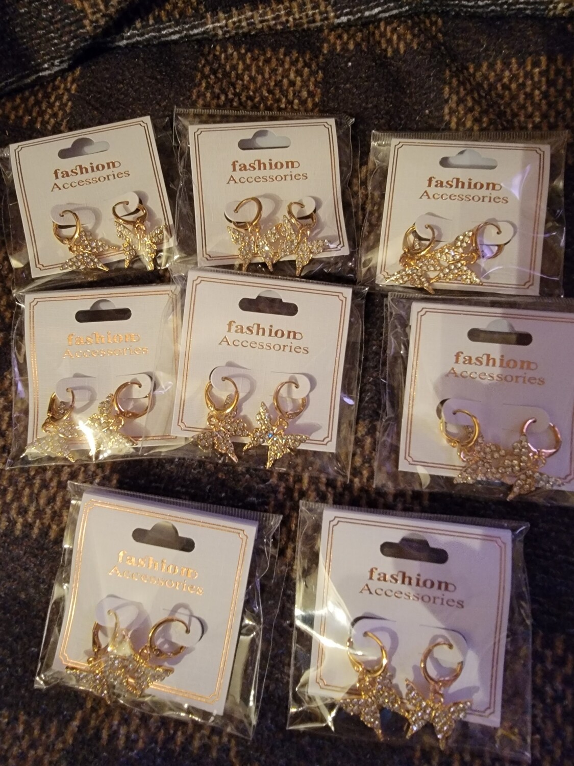 Butterfly earrings Gold