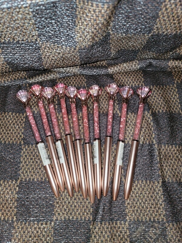 Rose gold diamond pens