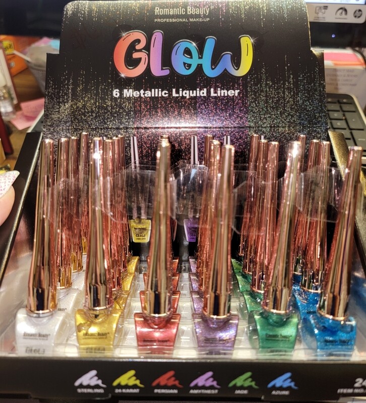 Glow glitter liners