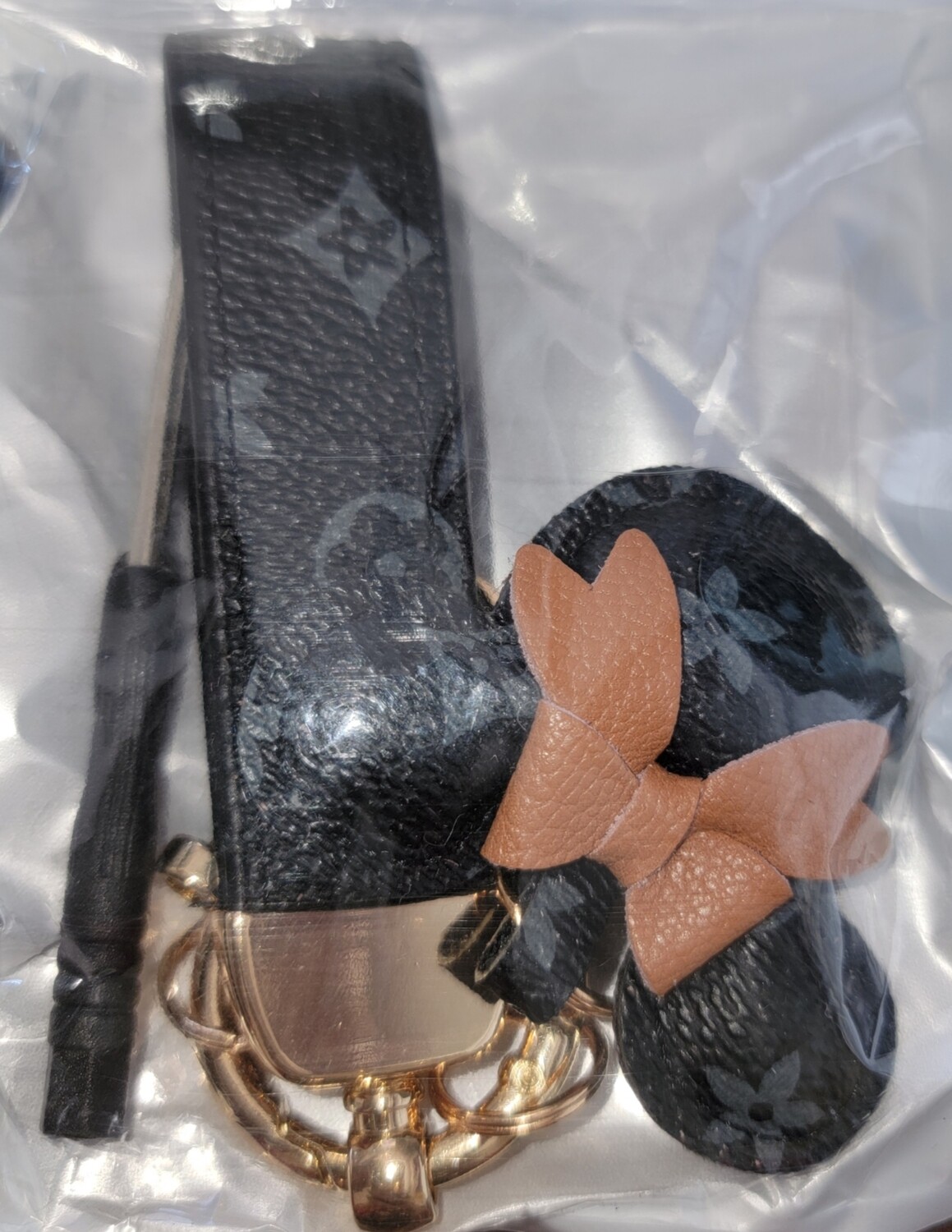 LV Black Keychain