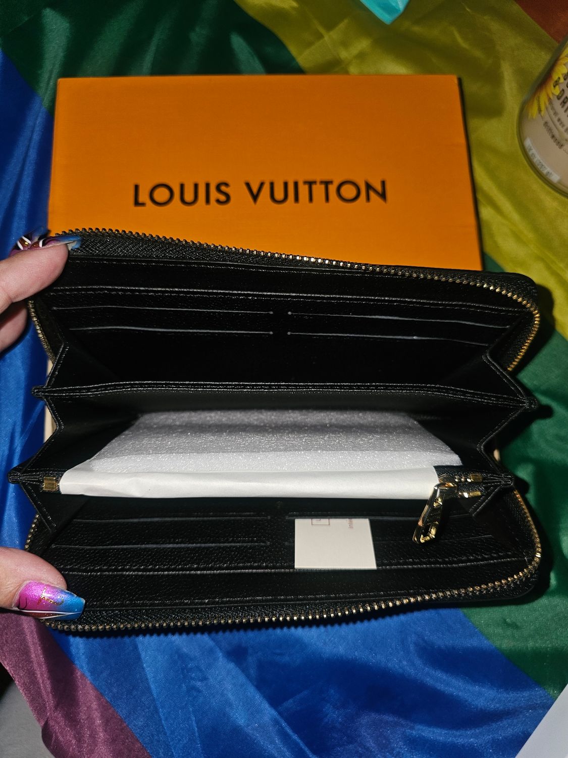 Black LV wallet