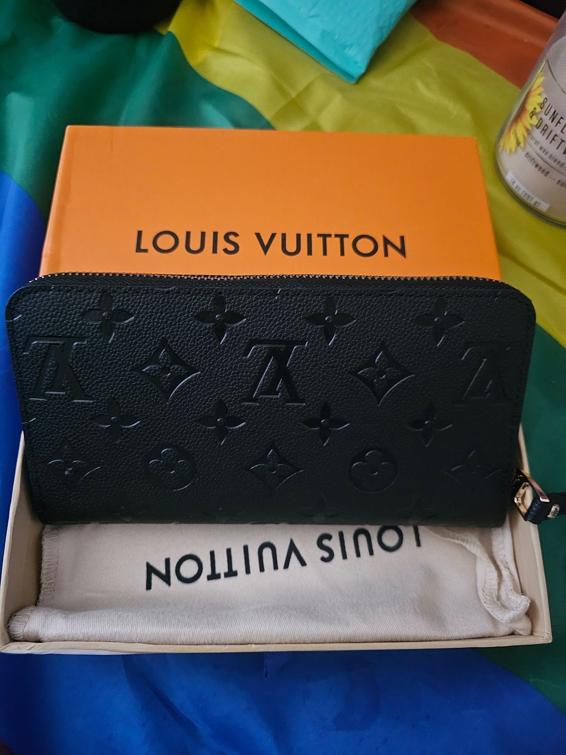 Black LV wallet