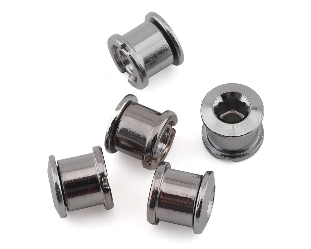 MCS STEEL LONG CHAINRING BOLTS (CHROME)