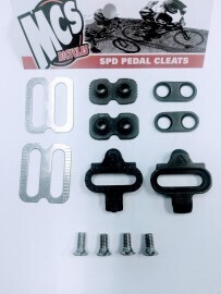 MCS SPD PEDAL CLEAT KIT BLACK