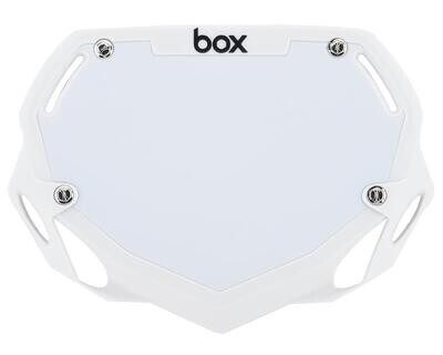Box Two Number Plate Large White