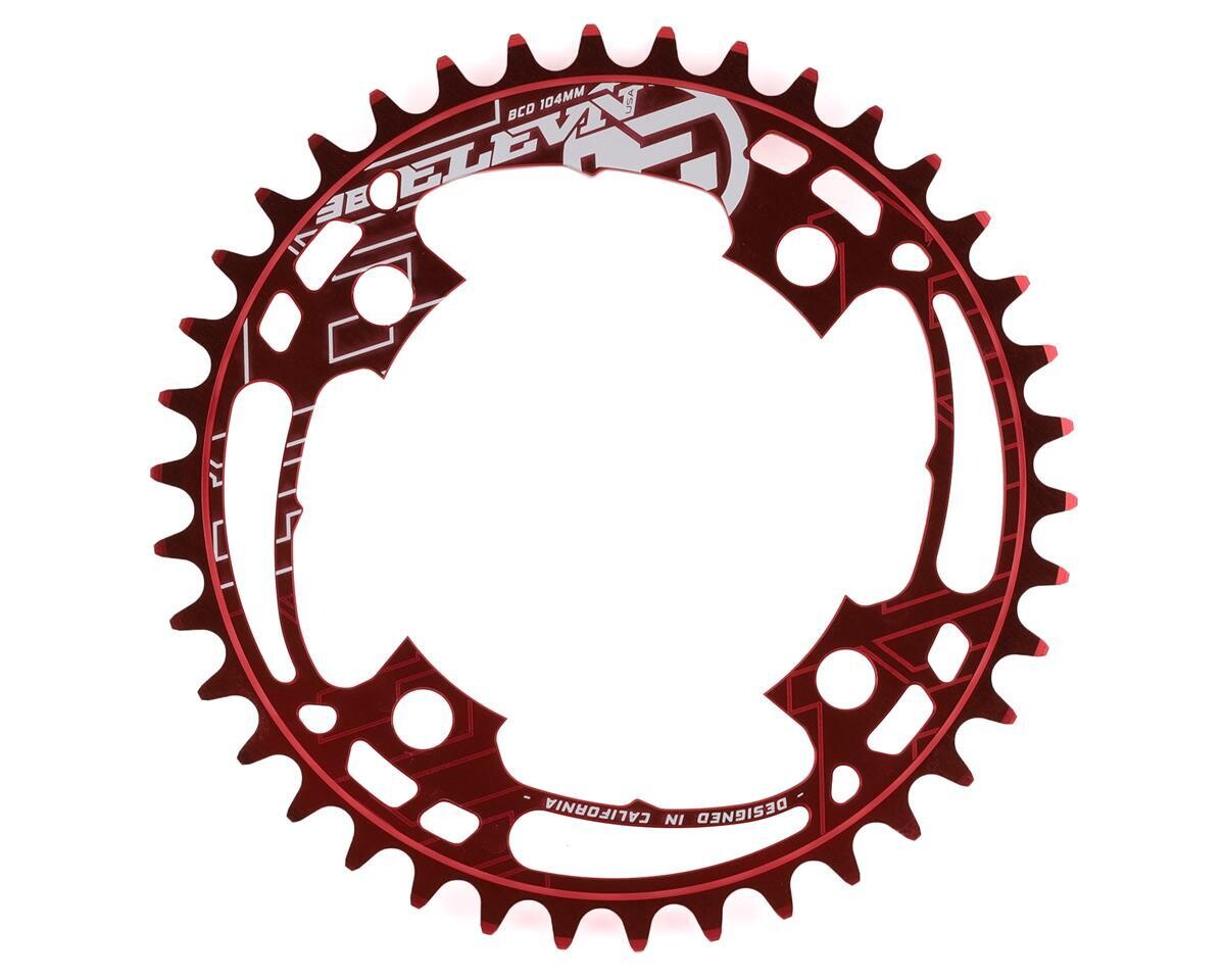 Elevn 4 Bolt Flow Chainring 47T Red