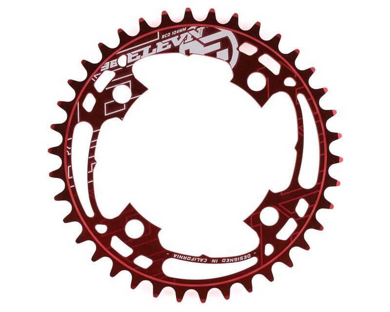 Elevn 4 Bolt Flow Chainring 47T Red
