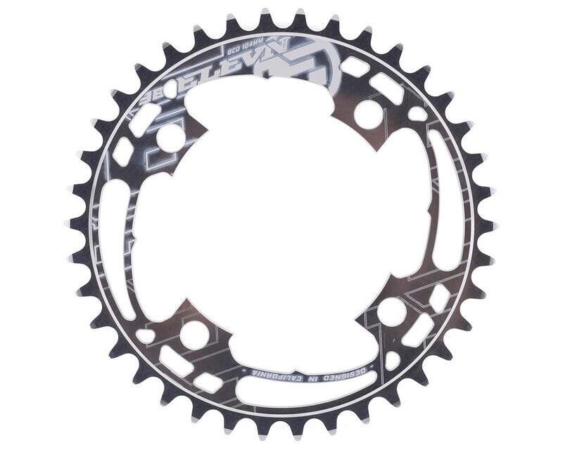 Elevn 4 Bolt Flow Chainring 39T Black