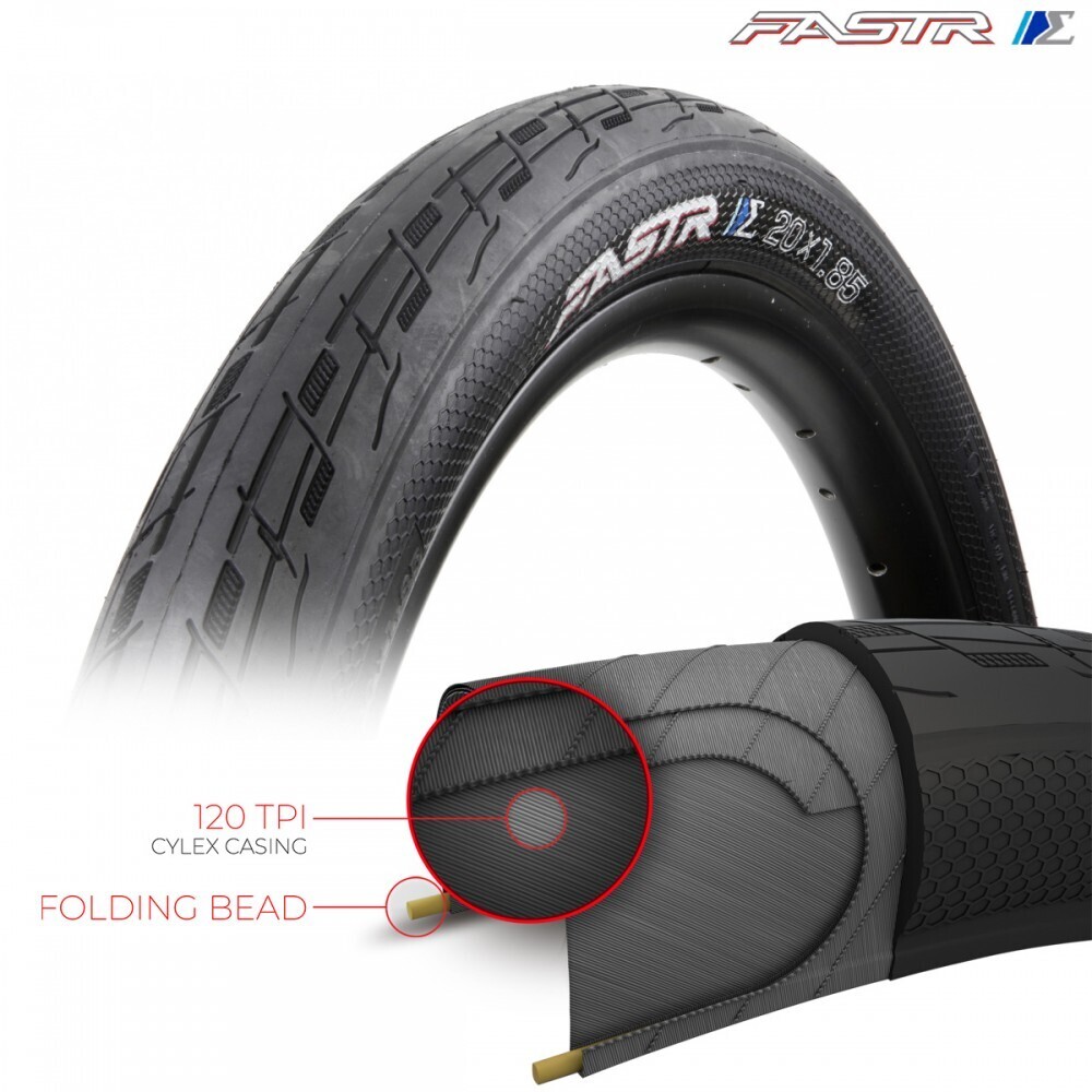 TIOGA FASTR S-SPEC TIRES - 120 TPI - FOLDING BEAD