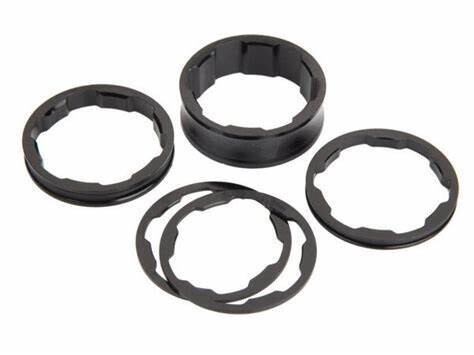Box Two Stem Spacer Kit 1&quot; Black