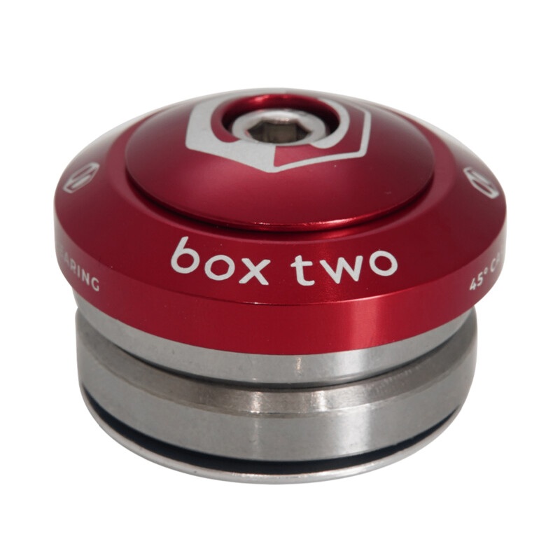 Box Two Alloy Sealed Integrated Headset 1&quot; Red