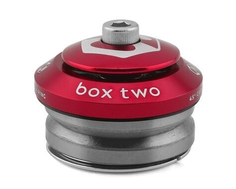 Box Two Alloy Sealed Integrated 45x45 Headset 1&quot; Red