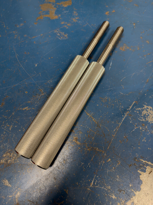 5/8" Stainless Knurled Handles