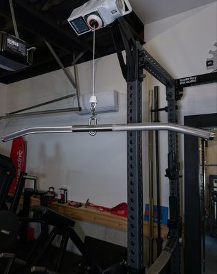 Reversible Stainless Lat Bar