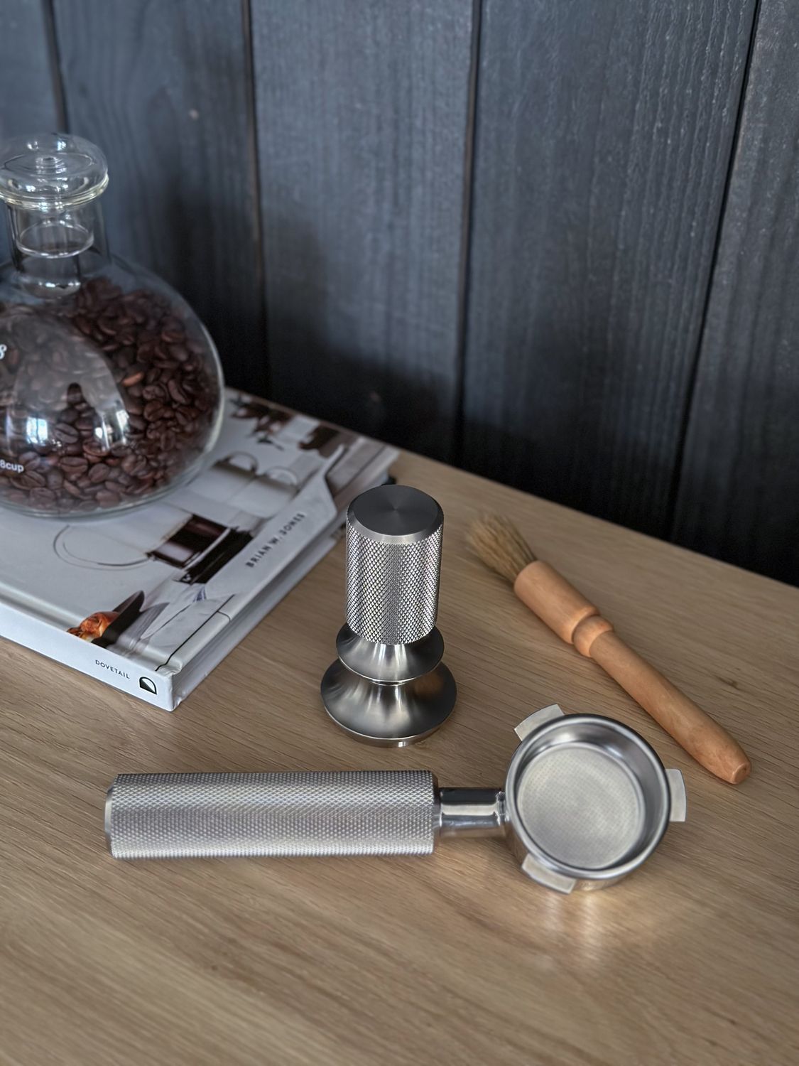 Knurled Stainless Espresso Tools