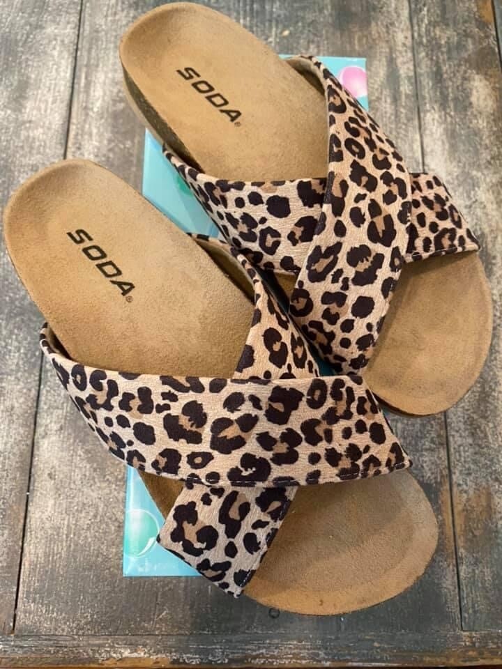 Cheetah sandals 