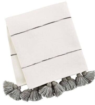 Tassel Stripe Throw
