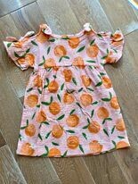  Orange Bow Dress 12-18m