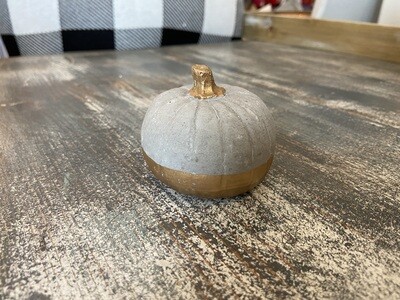 Small Cement pumpkin