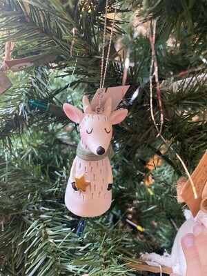 Owl, Santa, & Deer Ornaments