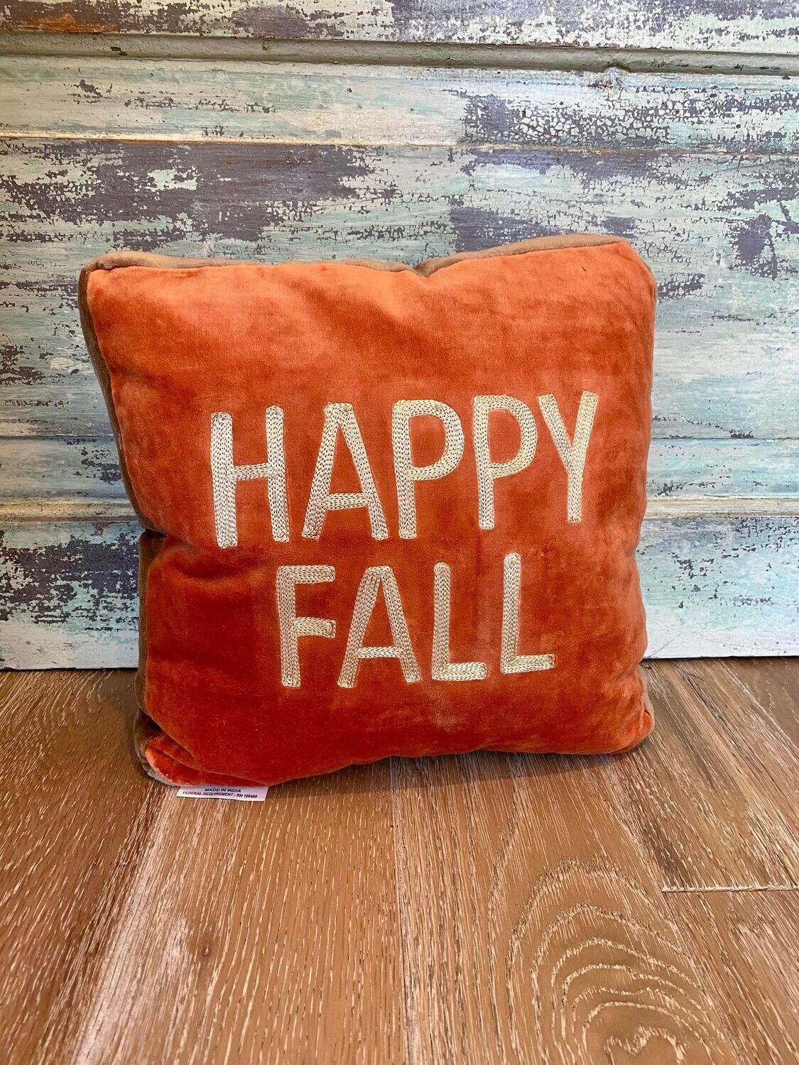 Happy fall pillow 