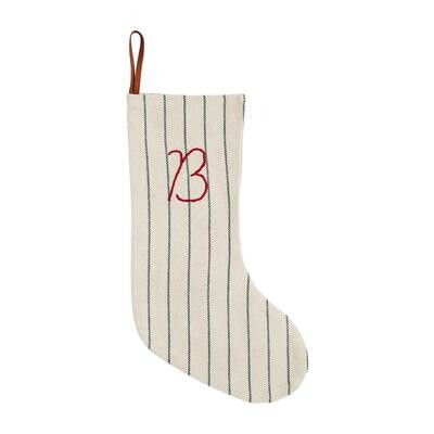 Initial Stripe Stockings