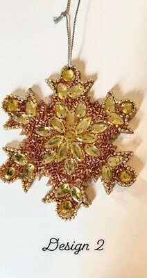 Sparkly Snowflake Ornaments