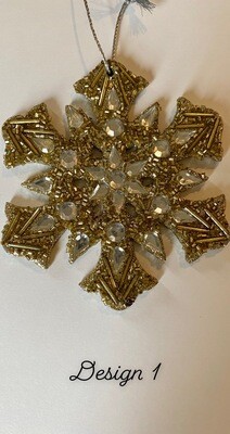 Sparkly Snowflake Ornaments