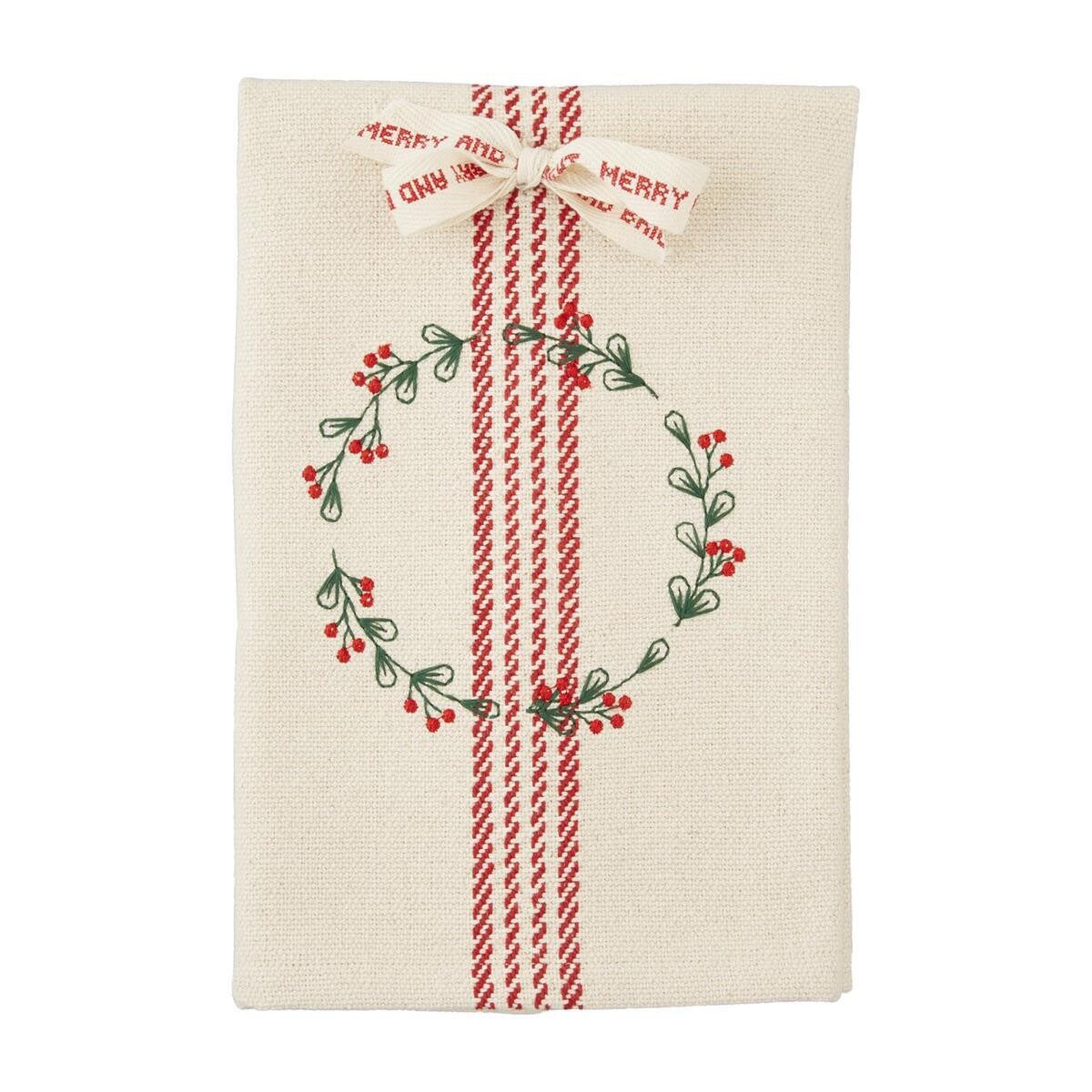 Initial Holiday Towel