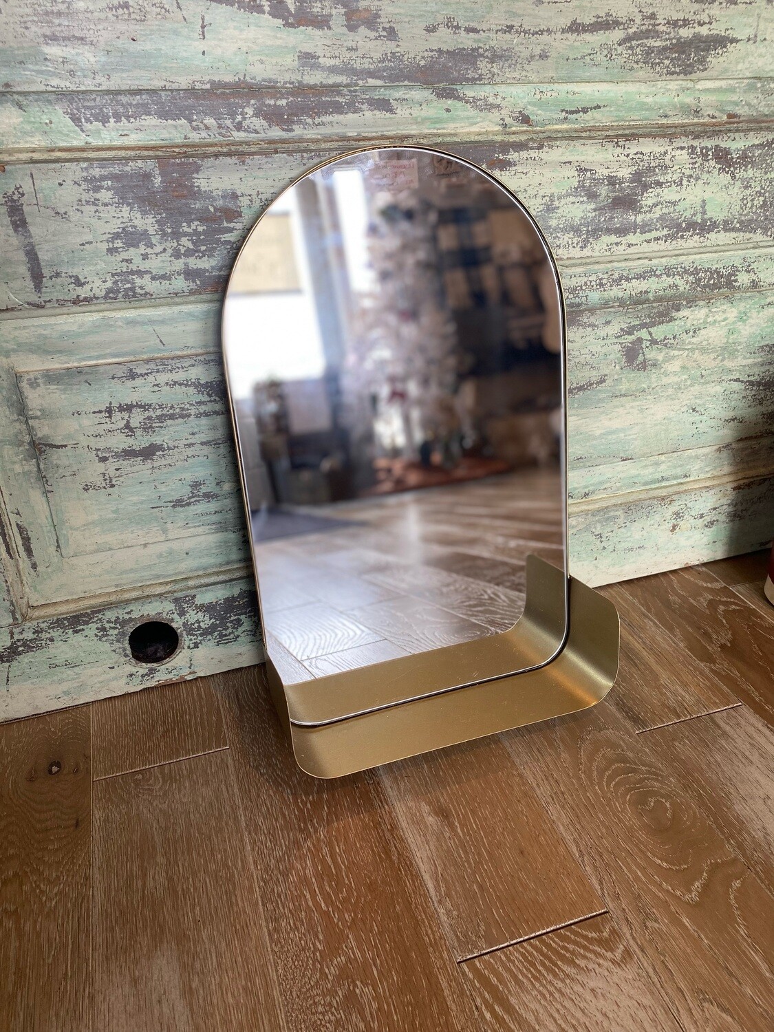 Gold Mirror Shelf
