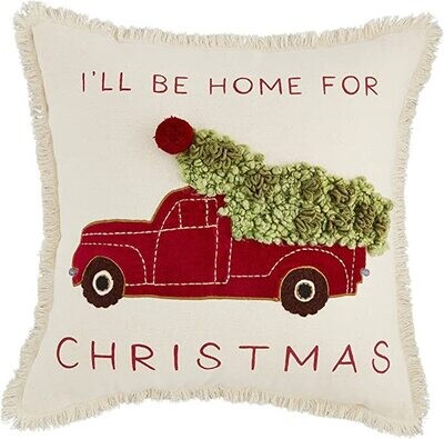 I'll Be Home For Christmas Pillow