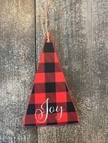Wooden Christmas Tree Ornament 
