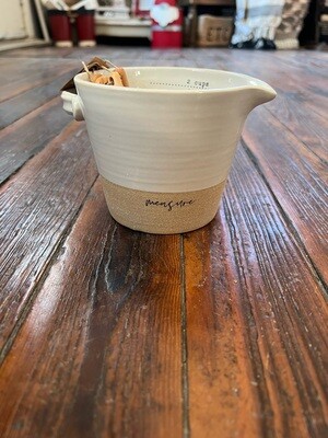 Stoneware Measuring Cup/ Spoons