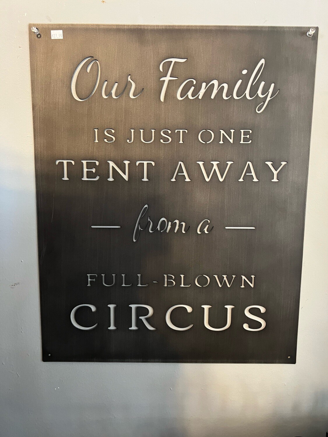 Our Family Circus Sign
