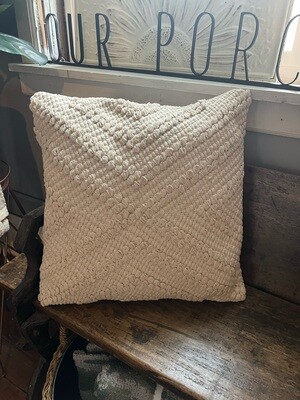 White Dotted Triangle Pillow