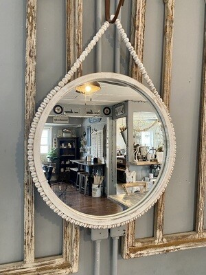 Hanging Beaded Mirror