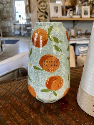 Oranges Ceramic Bud Vase